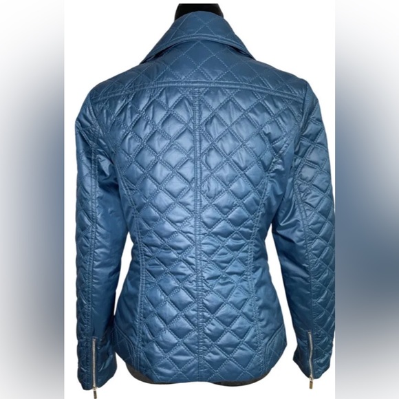 Laundry by Shelli Segal , Sapphire Blue, Quilted, Puffer Jacket: Size Small - Picture 5 of 10